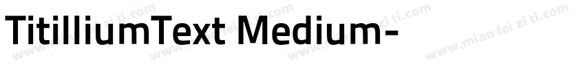 TitilliumText Medium字体转换